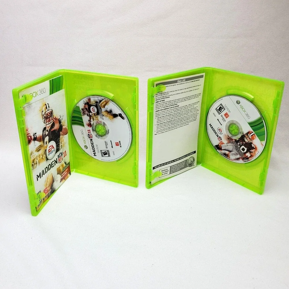 Madden Football NFL 11 Madden NFL 12 Microsoft Xbox 360 2010 Bundle Video Games